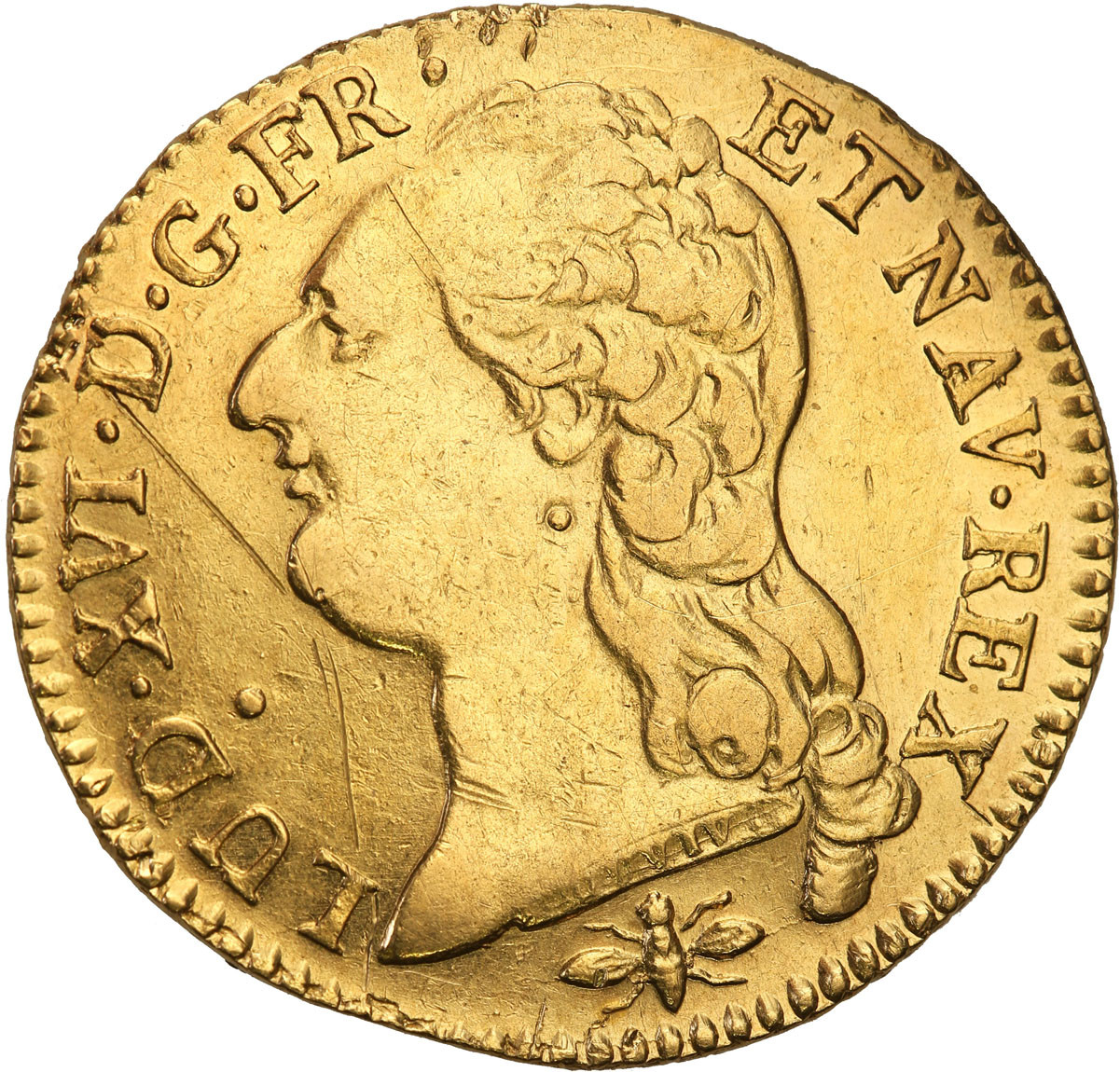 Francja. Ludwik XVI (1774-1793). 1 Louis d’or 1788 D, Lyon